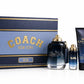 Coach Blue 3.4oz Edt + 15ml Mini + Gel