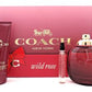 Coach Wild Rose Set 3.0oz Edp + 3.4oz Lotion + Pouch