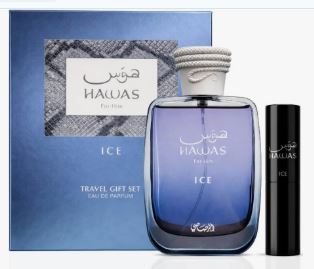 Hawas Ice 3.4oz Edp + 8ml Mini By Rasasi