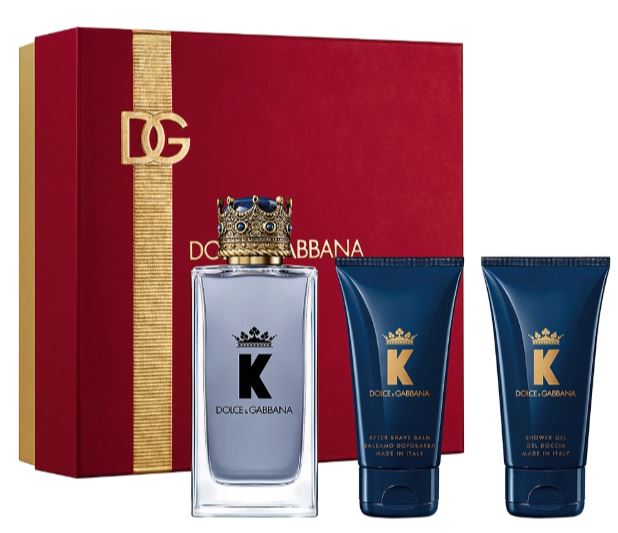 K "King" 3.4oz Edt + Gel + After Shave Balm by D&G Dolce Gabanna