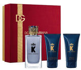 K "King" 3.4oz Edt + Gel + After Shave Balm by D&G Dolce Gabanna